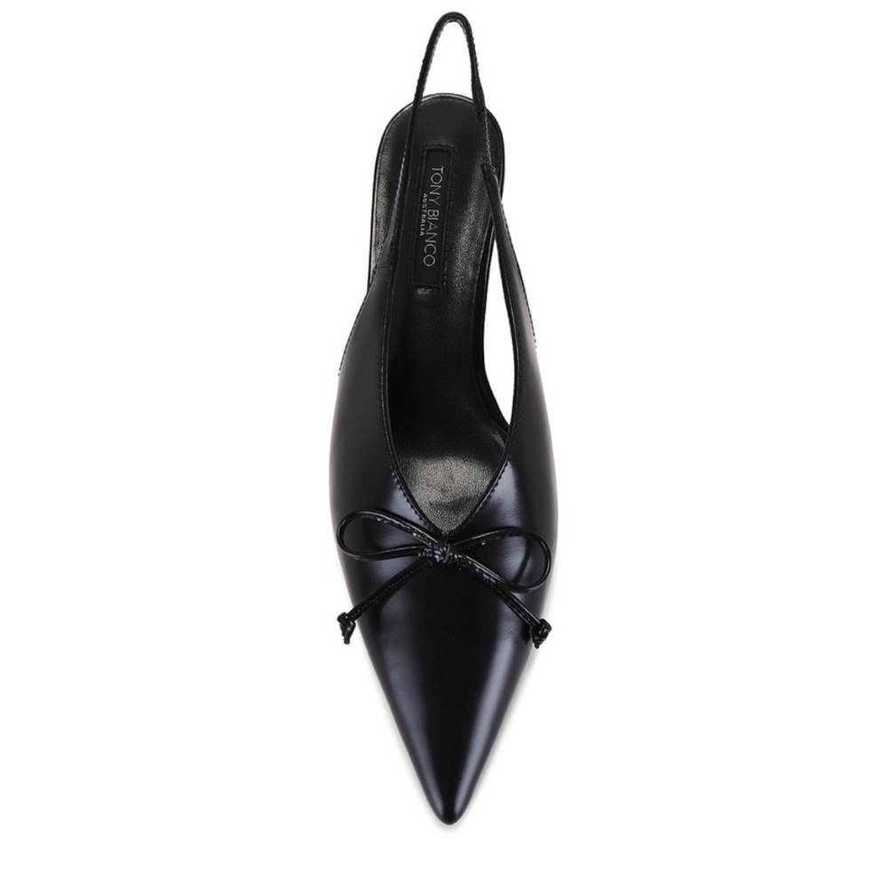 Tony Bianco Cliché Slingback Heels – Black Hi Shine - Size 8.5 - NWT
